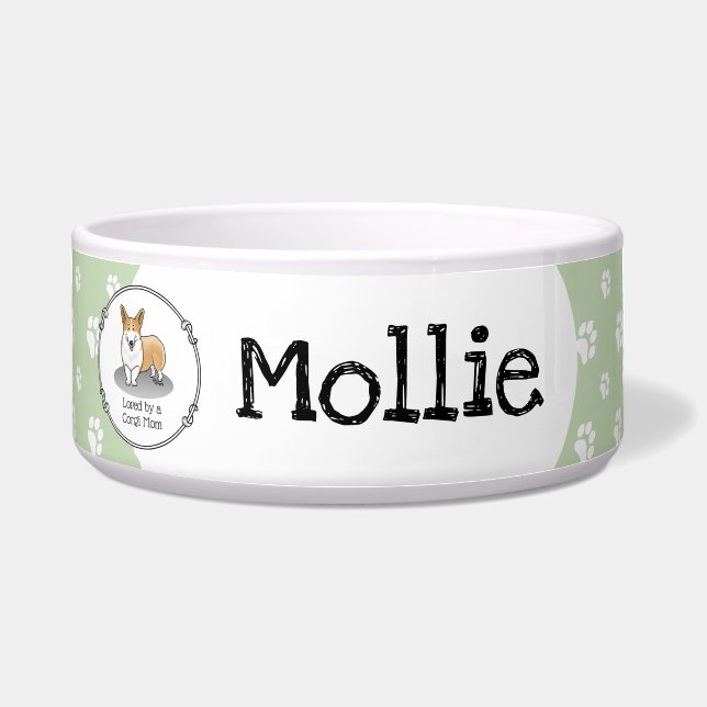 Pembroke Welsh Corgi Mama Kid (rot 1) Hund Mama Ni Napf (Vorderseite)