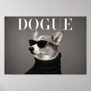 Pembroke Welsh Corgi Mode-Editorial-Hunde-Kunst Pr Poster