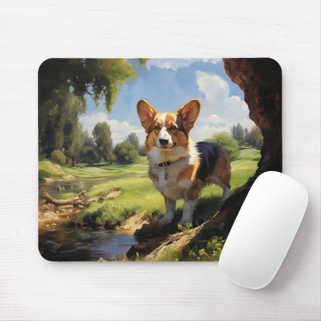 Pembroke Welsh Corgi Mousepad (Mit Mouse)