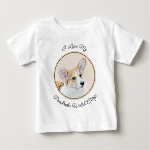 Pembroke Welsh Corgi Painting - Original Dog Art Baby T-shirt