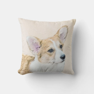 Pembroke Welsh Corgi Painting - Original Dog Art Kissen