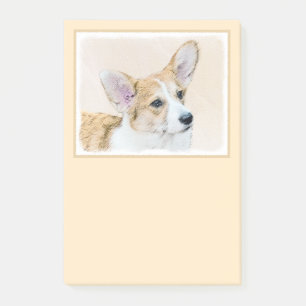 Pembroke Welsh Corgi Painting - Original Dog Art Post-it Klebezettel