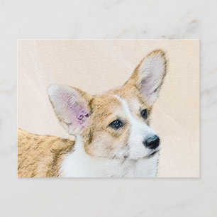 Pembroke Welsh Corgi Painting - Original Dog Art Postkarte