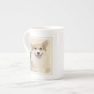 Pembroke Welsh Corgi Painting - Original Dog Art Prozellantasse