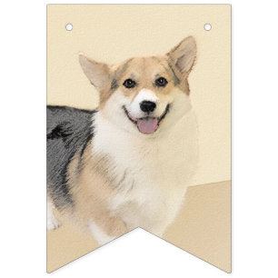 Pembroke Welsh Corgi Painting - Original Dog Art Wimpelkette