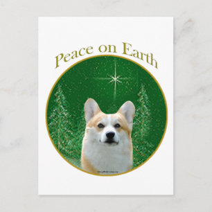 Pembroke Welsh Corgi Peace Postkarte