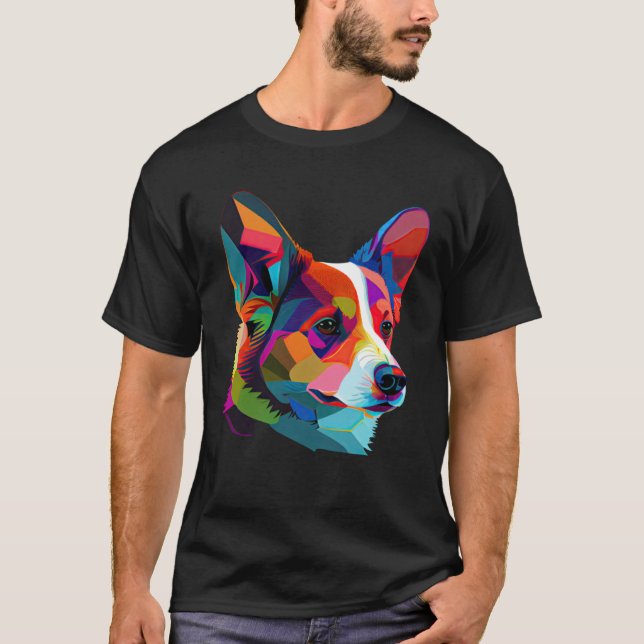 Pembroke Welsh Corgi  Pop Pembroke Corgi T-Shirt (Vorderseite)