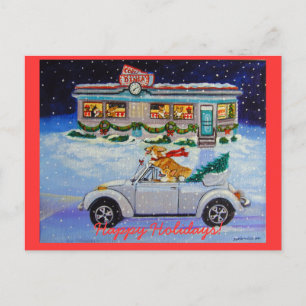 Pembroke Welsh Corgi Postcards Feiertagspostkarte