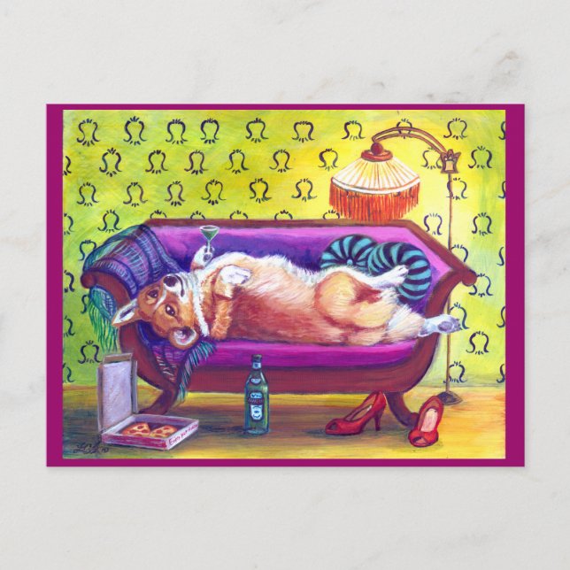 Pembroke Welsh Corgi Postcards Postkarte (Vorderseite)