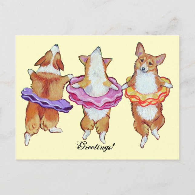 Pembroke Welsh Corgi Postcards Postkarte (Vorderseite)