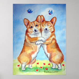 Pembroke Welsh Corgi Poster Print
