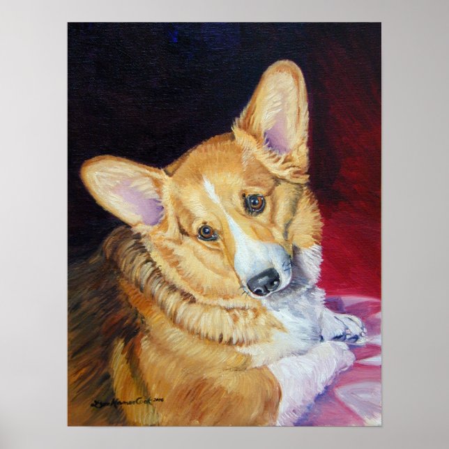 Pembroke Welsh Corgi Print Poster (Vorne)