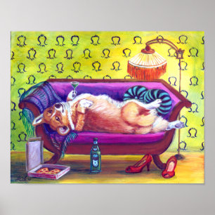 Pembroke Welsh Corgi Print Poster