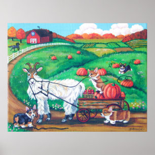 Pembroke Welsh Corgi Print Poster