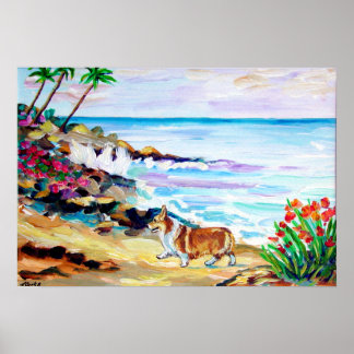 Pembroke Welsh Corgi Print Poster