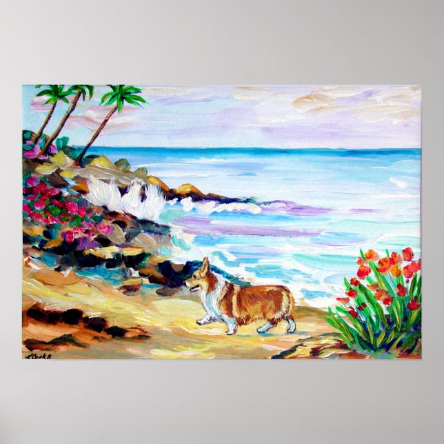 Pembroke Welsh Corgi Print Poster (Vorne)