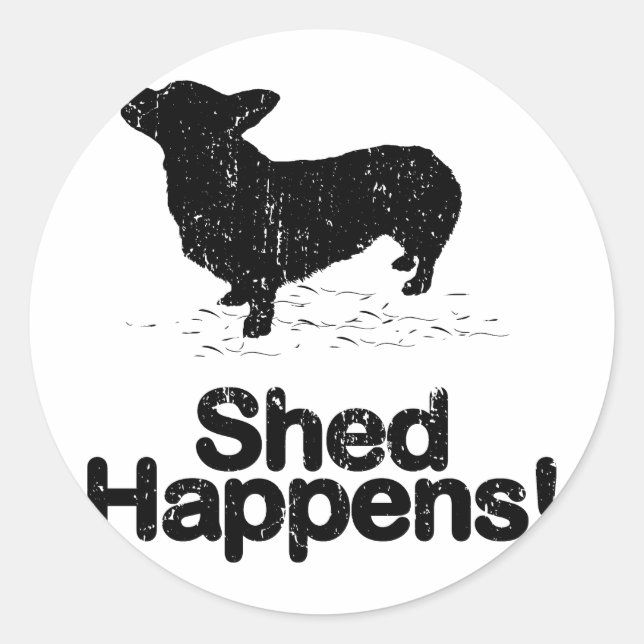 Pembroke Welsh Corgi Runder Aufkleber (Vorderseite)