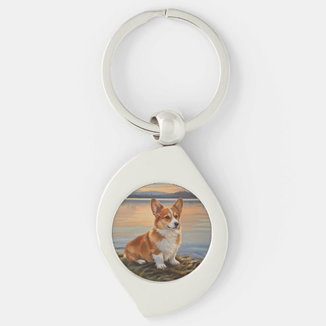 Pembroke Welsh Corgi Schlüsselanhänger (Vorderseite)