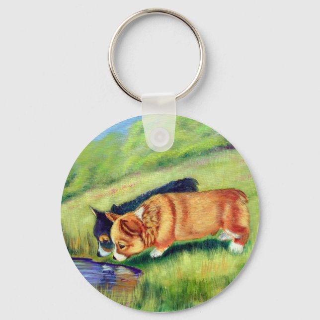 Pembroke Welsh Corgi Schlüsselanhänger (Vorderseite)