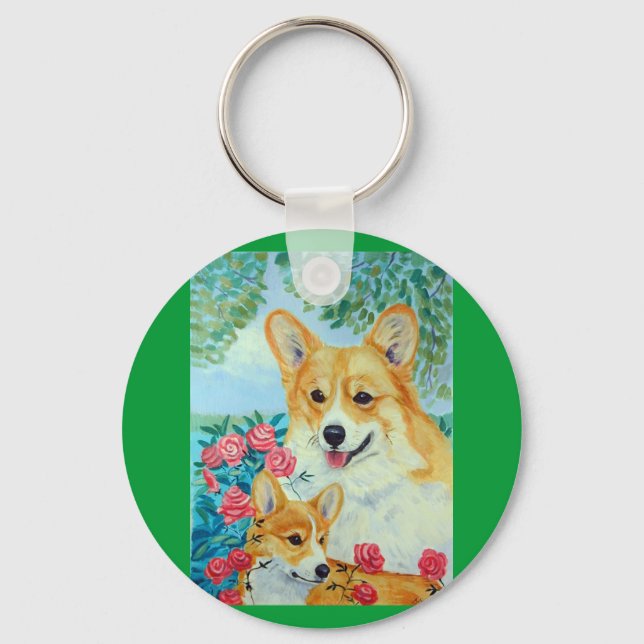 Pembroke Welsh Corgi Schlüsselanhänger (Vorderseite)