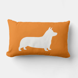 Pembroke Welsh Corgi Silhouette Lendenkissen