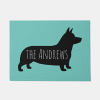 Pembroke Welsh Corgi Silhouette mit benutzerdefini