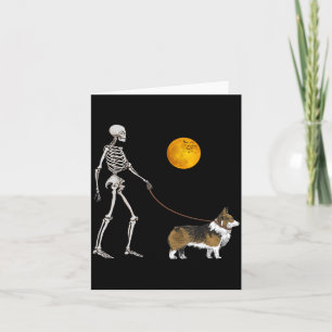 Pembroke Welsh Corgi Skelett Hund läuft Karte