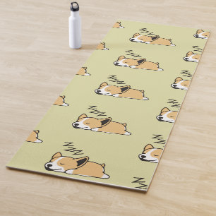 Pembroke Welsh Corgi Sleeping Hund Lover ZZZ Yogamatte