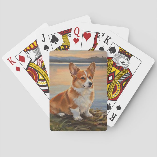 Pembroke Welsh Corgi Spielkarten (Rückseite)