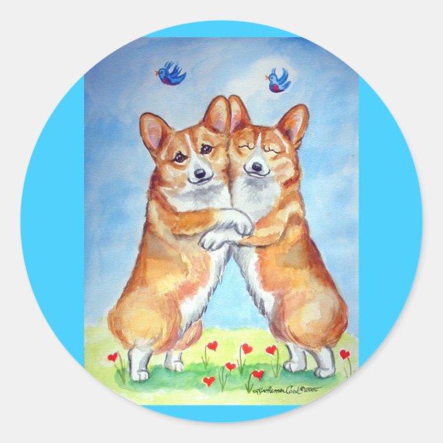 Pembroke Welsh Corgi Stickers (Vorderseite)