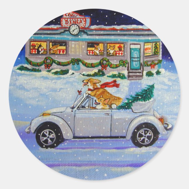 Pembroke Welsh Corgi Stickers (Vorderseite)