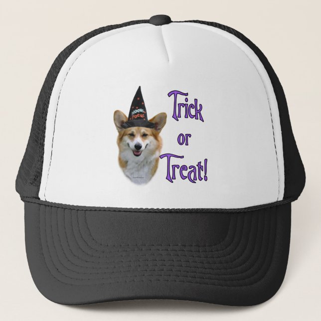 Pembroke Welsh Corgi Trick Truckerkappe (Vorderseite)