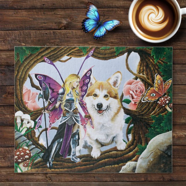 Pembroke Welsh Corgi und Fairy Puzzle (Von Creator hochgeladen)