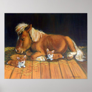 Pembroke Welsh Corgi Wall Print Poster