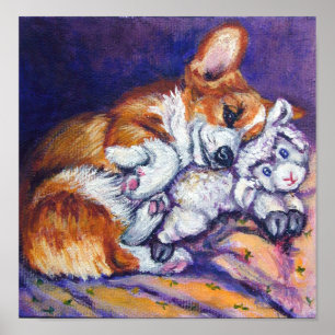 Pembroke Welsh Corgi Wall Print Poster