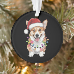 Pembroke Welsh Corgi Weihnachtsbaum Lichter Ornament