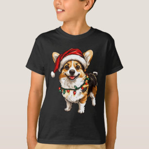 Pembroke Welsh Corgi Weihnachtsbaum Lichter X T-Shirt