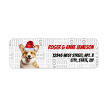 Pembroke Welsh Corgi Weihnachtshunde-Rücksendeadre