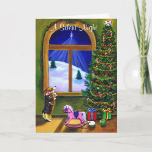 Pembroke Welsh Corgi Weihnachtskarte Feiertagskarte