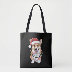 Pembroke Welsh Corgi Weihnachtsmann Weihnachtsbaum