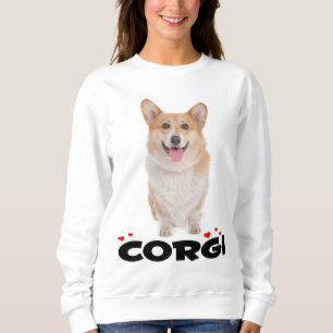 Pembroke Welsh Corgi Welpe Hund Ladys Sweatshirt