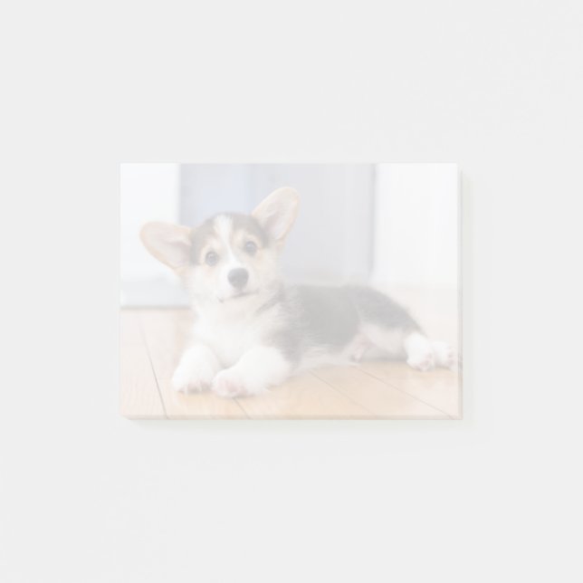 Pembroke Welsh Corgi Welpe Post-it Klebezettel (Vorderseite)