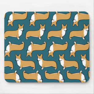 Pembroke Welsh Corgis Pattern Mousepad
