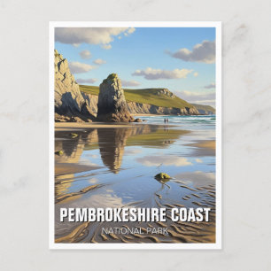 Pembrokeshire Coast National Park Wales Reisen Postkarte