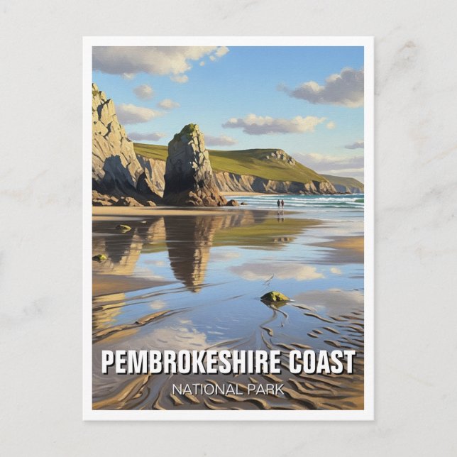 Pembrokeshire Coast National Park Wales Reisen Postkarte (Vorderseite)
