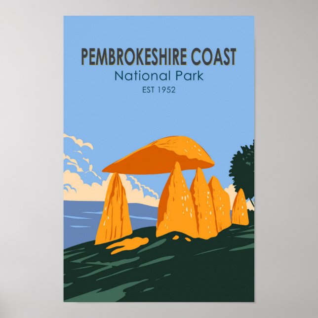 Pembrokeshire Coast Nationalpark Pentolino Poster (Vorne)
