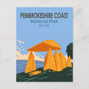 Pembrokeshire Coast Nationalpark Pentolino Postkarte