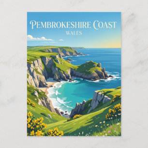 Pembrokeshire Coast Nationalpark Vereinigtes König Postkarte