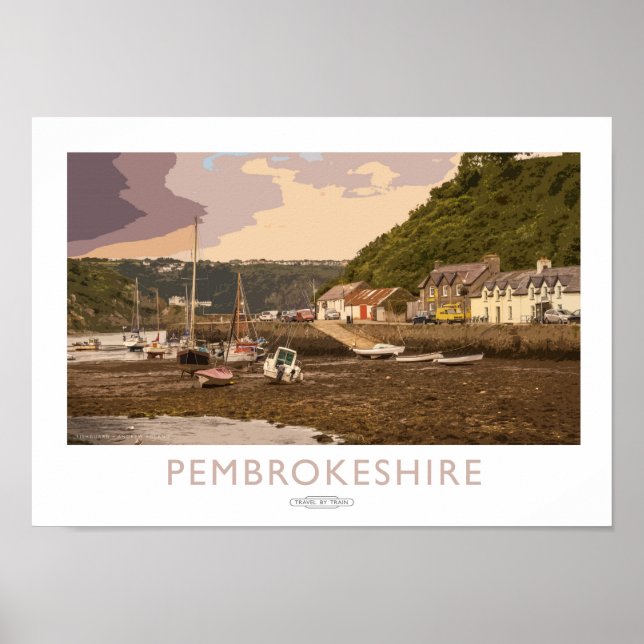 Pembrokeshire Railposter Poster (Vorne)