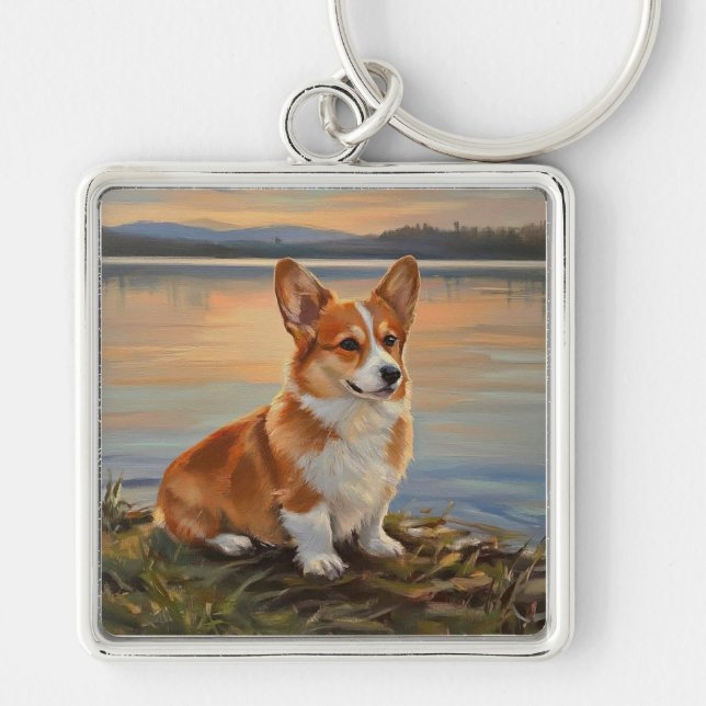 Pembrook Welsh Corgi Schlüsselanhänger (Vorne)